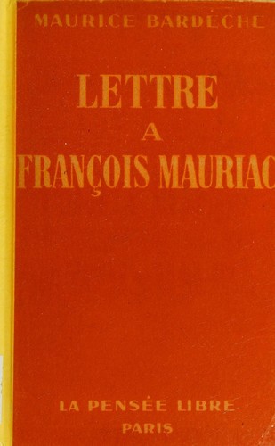Couverture — Lettre à François Mauriac (1947)